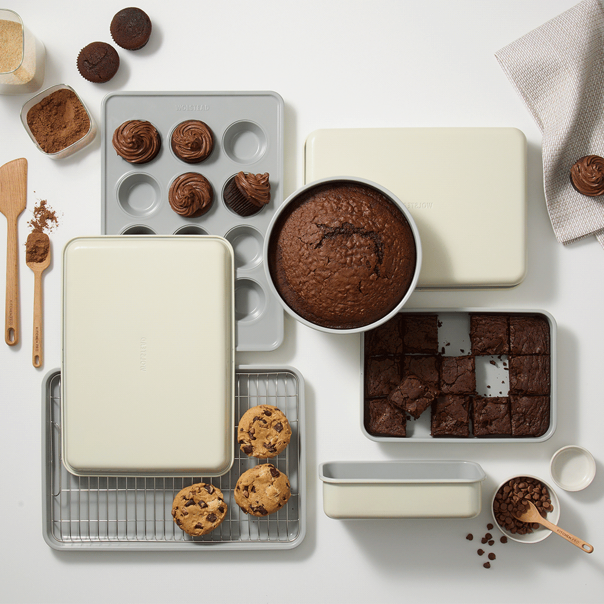 Wolstead Mineral Non Stick Loaf Pan Ivory Kitchenware