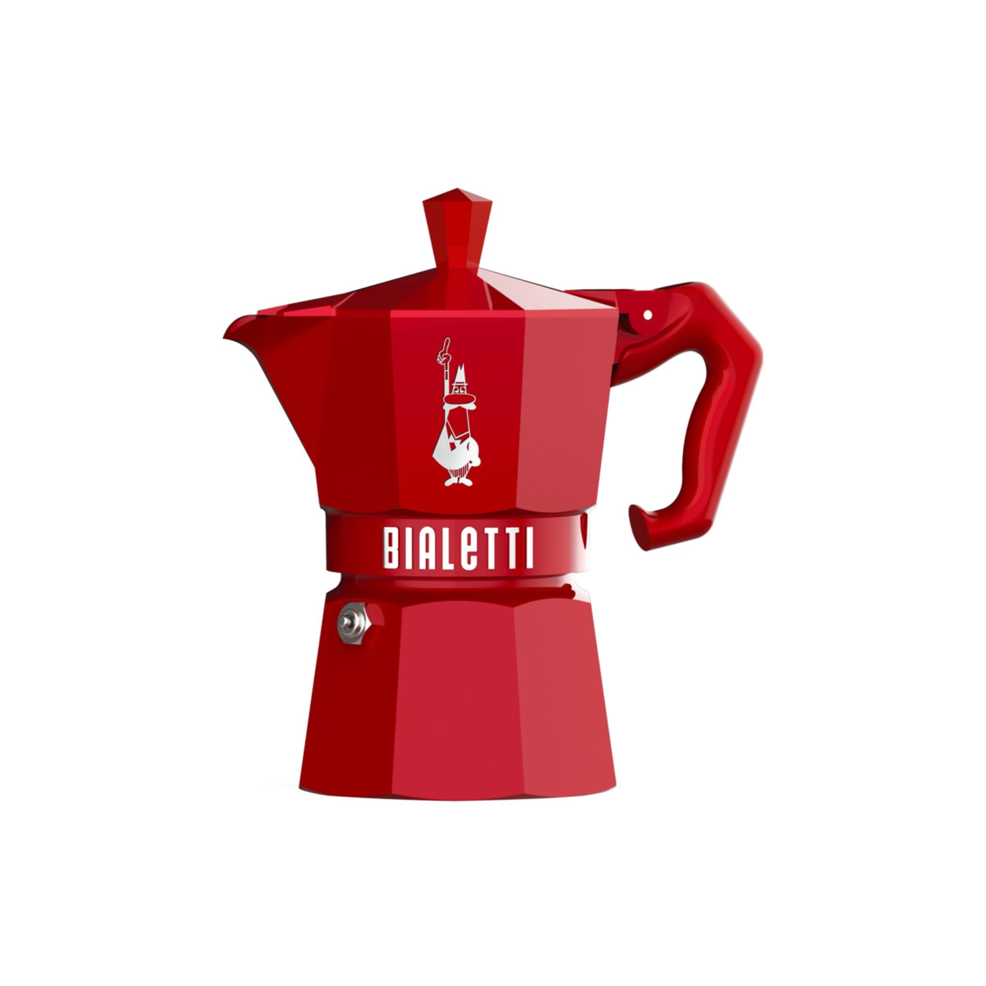 Bialetti Moka Express Espresso Maker (Red) - 3 Cup