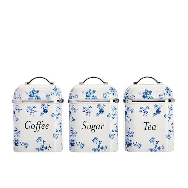 Laura Ashley China Rose Canister 600mL Set of White